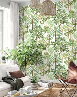 Wallquest, Trees, Cascade, Jade  TR71204