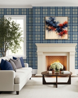 Papel Pintado Carl Robinson 24 The Highlands Berwick CA10702 Gray and Blue