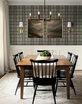 Papel Pintado Carl Robinson 24 The Highlands Berwick CA10701 Green and Navy