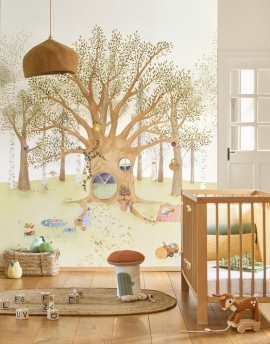 Mural Casadeco Once Upon a Time 3 - Enchanted Tree House - OUTT 20300 65 05 NW