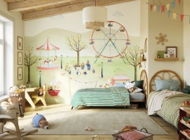 Mural Casadeco Once Upon a Time 3 - Funfair By Day - OUTT 20299 72 07 NW