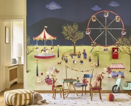Mural Casadeco Once Upon a Time 3 - Funfair By Night - OUTT 20299 72 07 NW