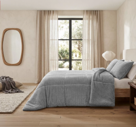 Edredón Comforter Lines Melange Gris 11