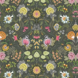 Fleurs d´artistes, Brocart Décoratif Velours FDG3108/02 Olive