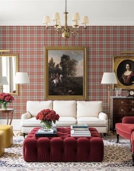 Papel Pintado Carl Robinson 24 The Highlands Inveraray CA10901 Red and Blue 