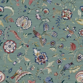 Wallquest, Partridge & Willow, Moonbloom Grasscloth BH82908