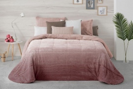 Edredón Manterol Comforter New Lines 17 - Rayas Degradadas con Borreguito