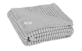Plaid Manta Manterol Lines Melange con Sherpa - Gris 11