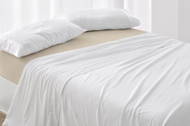 Sábana Bajera Algodón Percal, Mod. 400 Beige 08