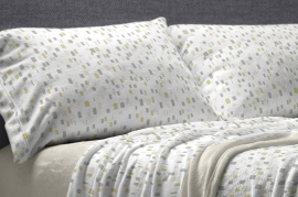Juego de Sábanas Coralina Burrito Blanco 102  - Color Verde 04