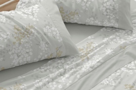 Juego de Sábanas Franela Burrito Blanco 579 - Color Laurel