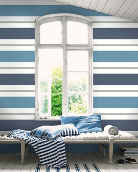 Wallquest, Nantucket Stripes Revisited,  Christopher SR21302