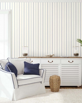 Wallquest, Nantucket Stripes Revisited, MIra SR21532