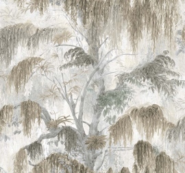 Wallquest, Trees, Spanish Moss, Fog TR70205
